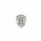 Crystal Rhinestone Brooch Pin Unique Design For Bridal Crafts 1 3/4 Inch